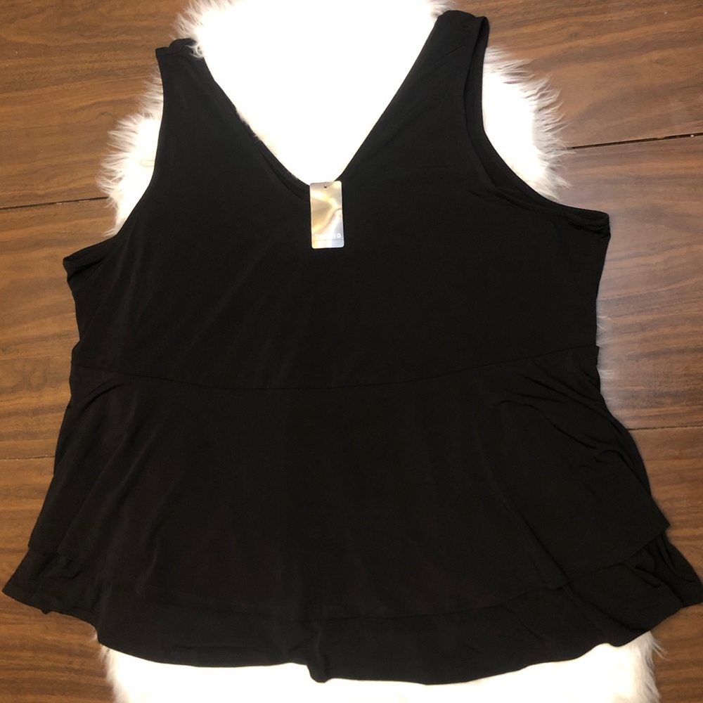 Nwt Torrid Studio Knit Double Layer Babydoll Tank - image 6